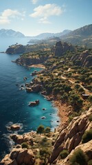 Fototapeta premium view of the sea from the sea