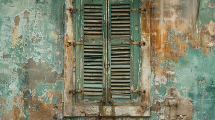 Antique Shutters and Wall Backdrop