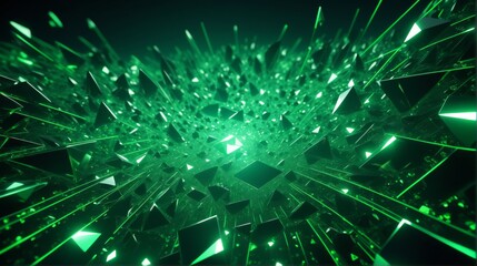 Abstract wallpaper background green matrix