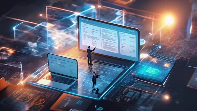 Compliance and Governance, Illustrate a scenario that highlights how advanced document management technologies ensure regulatory compliance and governance standards