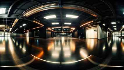 360-Degree HDR Panorama of Minimalistic Studio