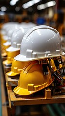 a row of plastic containers that have different colored ones on them.