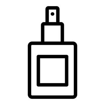 recommend clip art: Parfume icon in black, outline style and transparent background