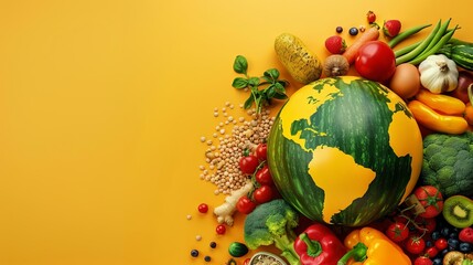 Concept of world safety food day, with copy space for text