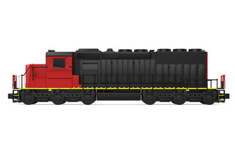 Diesel Locomotive Train Isolated