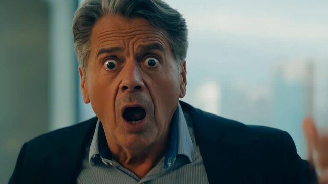 Shocked Man's Expression