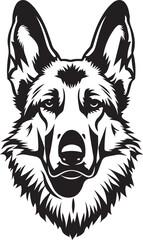 wolf head vector