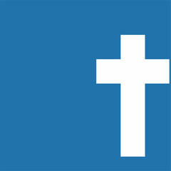 Merry Orthodox Christmas cross background and Copy Space Area