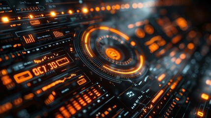 Obraz premium Visualizing E-commerce Trends: Futuristic Analytics Background