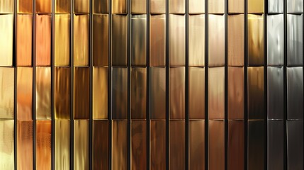 Gold rose, silver, bronze, copper and golden foil texture gradation background set. Vector shiny and metalic gradient collection for border, frame, ribbon, label design.illustration