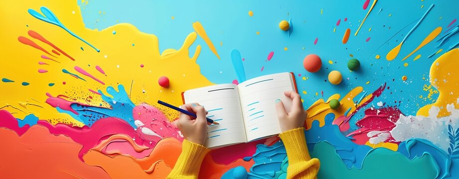 International Left-Handers Day, celebrating left-handers, playful design, ample copy space