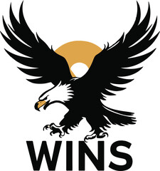 World wins Eagle Illustration vector .