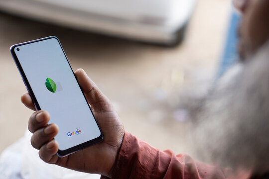 Dhaka, Bangladesh- 12 July 2024: Google Snapseed logo is displayed on smartphone.
