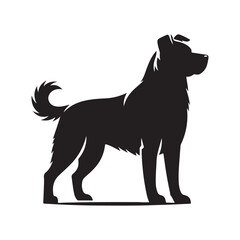vector silhouette dog