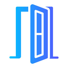 door Gradient icon