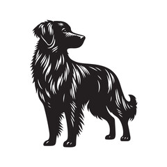 vector silhouette dog