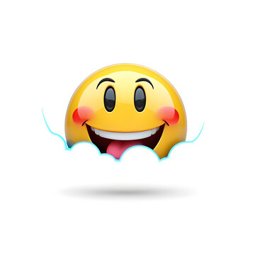 recommend clip art: Laughing emoji with tears of joy and an open mouth showing inten