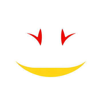 recommend clip art: Joyful emoji with a wide smile and cheerful expression radiating