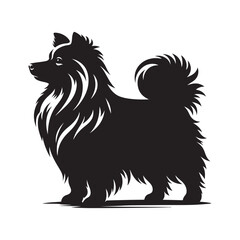 vector silhouette dog