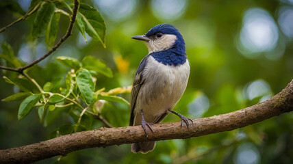 Fototapeta premium An CGI Bird on a three nature beaultiful