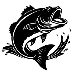 fish vector silhouette illustration and svg