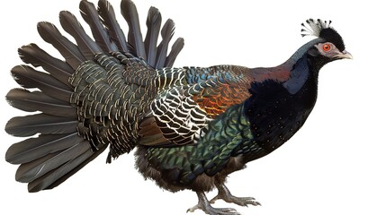 Capercaillie Illustration on Transparent Background