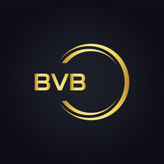 BVB logo. B V B design. White BVB letter. BVB, B V B letter logo design. B V B letter logo design in GOLD, GOLDEN LOGO, THREE, style. letter logo set in one artboard. B V B letter logo vector design.
