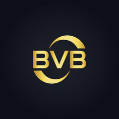 BVB logo. B V B design. White BVB letter. BVB, B V B letter logo design. B V B letter logo design in GOLD, GOLDEN LOGO, THREE, style. letter logo set in one artboard. B V B letter logo vector design.