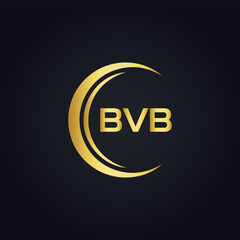 BVB logo. B V B design. White BVB letter. BVB, B V B letter logo design. B V B letter logo design in GOLD, GOLDEN LOGO, THREE, style. letter logo set in one artboard. B V B letter logo vector design.