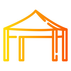 network security Gradient icon