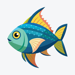 Drawings of Tropical Fish Oceanic Beauty