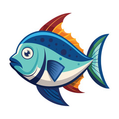 Drawings of Tropical Fish Oceanic Beauty