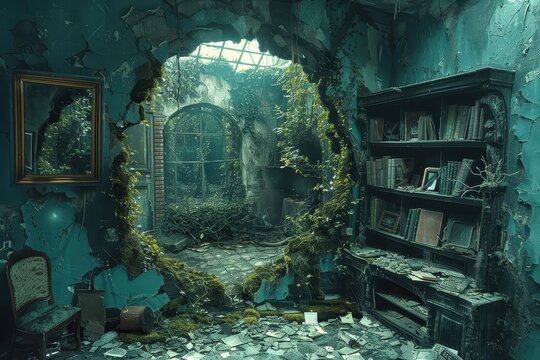 Explores the subjective and malleable nature of memories through a surreal landscape.