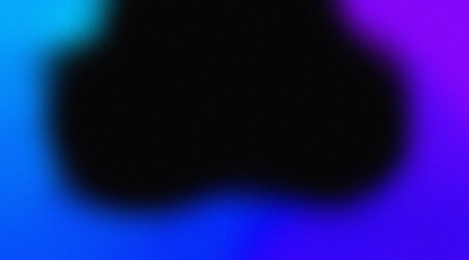 Cold frame background with a grainy texture and black blank space for decoration