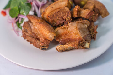 The traditional Peruvian dish 