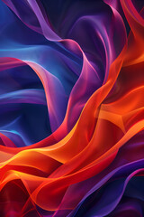 Obraz premium Vibrant Abstract Backdrop with Smooth Gradients and Geometric Shapes for Modern Visual Presentations
