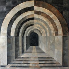 Obraz premium Ornate Ancient Greek Pattern Frame with Geometric Design and Intricate Details