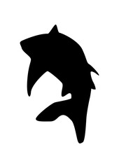 Shark | Aquatic Animal | Wild Animal | Predator Fish | Fishing Outdoor | Marine Creature | Sea Monster | Sea Angling | Original Illustration | Vector and Clipart | Cutfile and Stencil