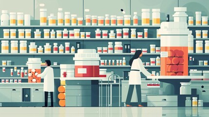 the pharmaceutical industry's role in patenting and guaranteeing the safety and effectiveness of medical products, with informative graphics