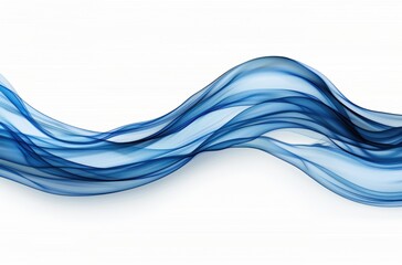 Naklejka premium Flowing blue waves abstract background