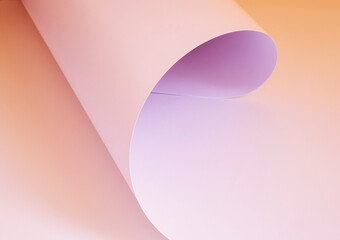 A sheet of paper in warm pastel colors.