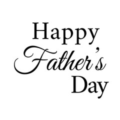 Digital png illustration of father's day text on transparent background