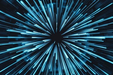 A captivating digital art piece featuring an intense explosion