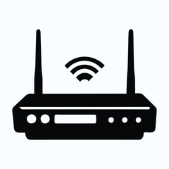 router silhouette vector design