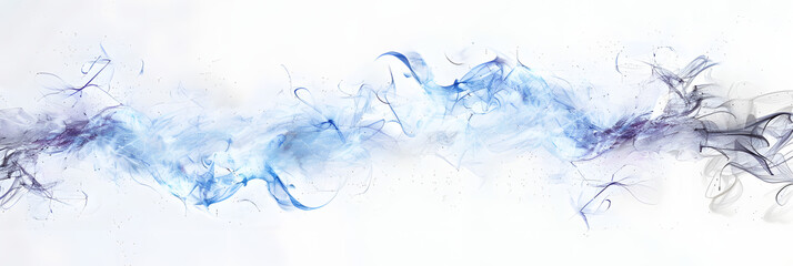 Electricity spark, flash light, and smog background.