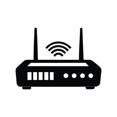 router silhouette vector design