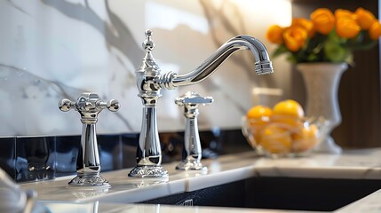 Widespread kitchen faucet