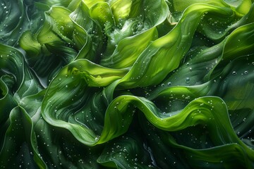 Wakame algae background.	
