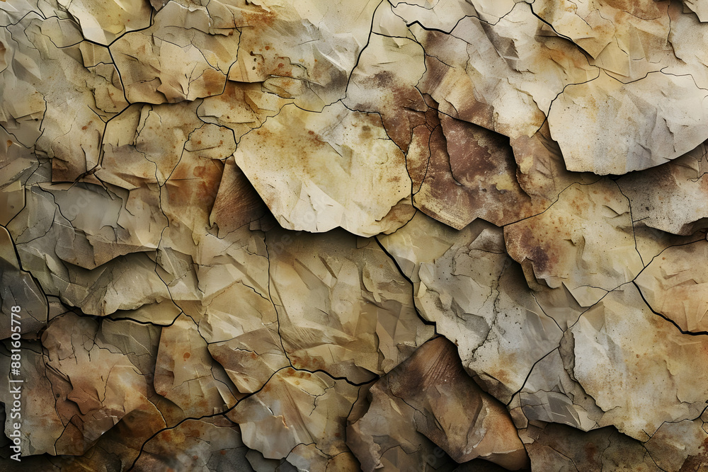 Canvas Prints Cracked Stone Texture Background Illustration