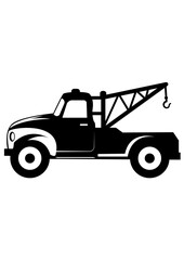 Tow Truck | Recovery Truck | Operator | Skilled Driver | Vintage Tow Truck | Roadside  Assistance | Towed Car | Towing Vehicle | Original Illustration | Vector and Clipart | Cutfile and Stencil